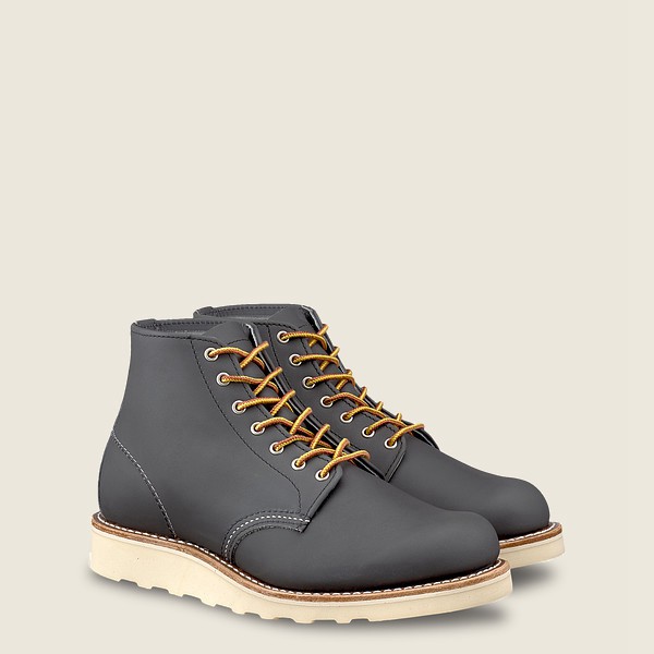 Red Wing Womens 6-inch Round Toe - Short Bluff Leather - Heritage Boots Grey - 0781FREZK